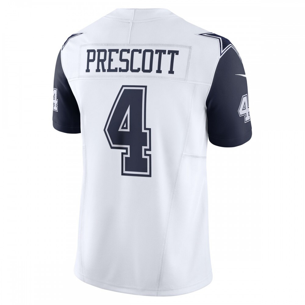 Dak Prescott Dallas Cowboys Nike Vapor F.U.S.E. Limited Jersey - White-GridironStore